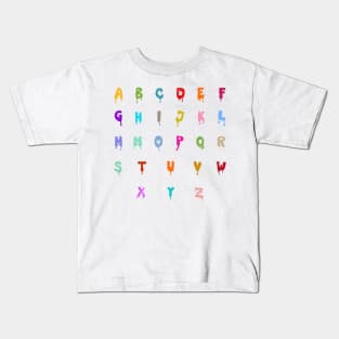 Alphabet Drips Kids T-Shirt